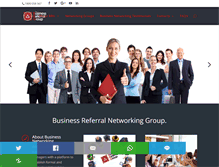 Tablet Screenshot of businessreferralgroup.com.au